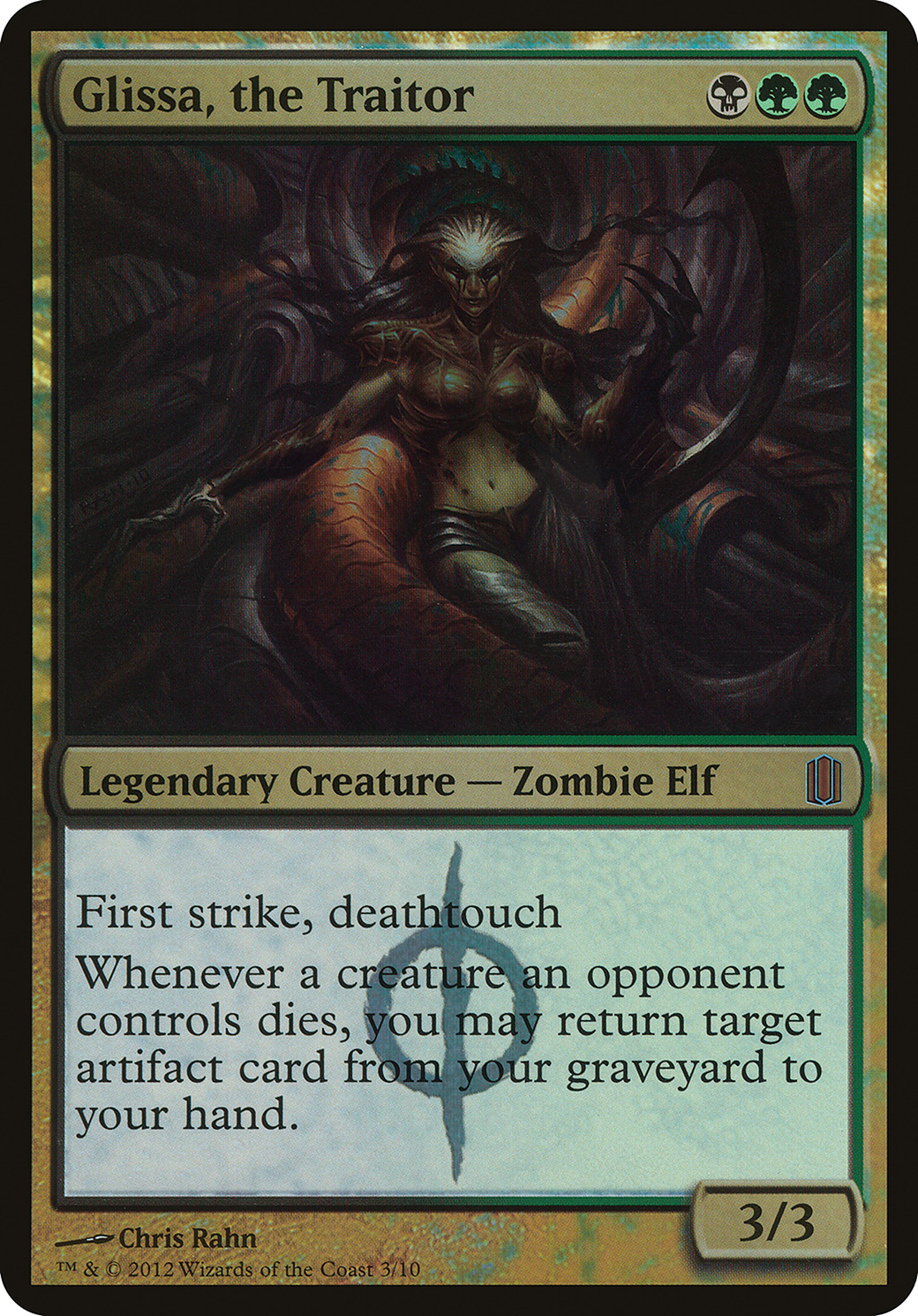 Glissa, the Traitor (Commander's Arsenal) (OVER-) - Commander's Arsenal Oversized Foil