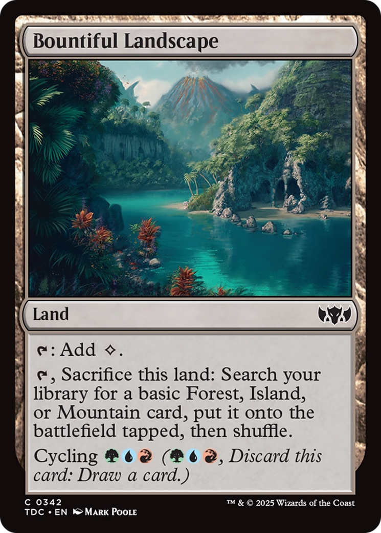 Bountiful Landscape [Tarkir: Dragonstorm Commander] | The CG Realm