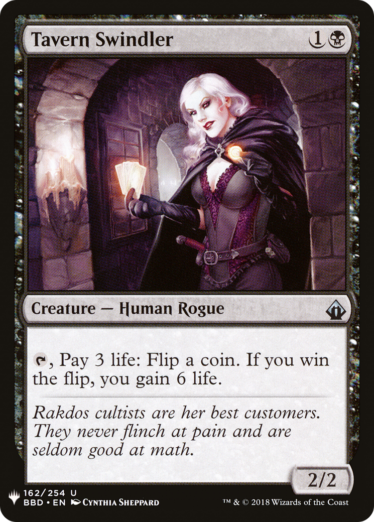 Tavern Swindler (LIST-BBD-162) - The List