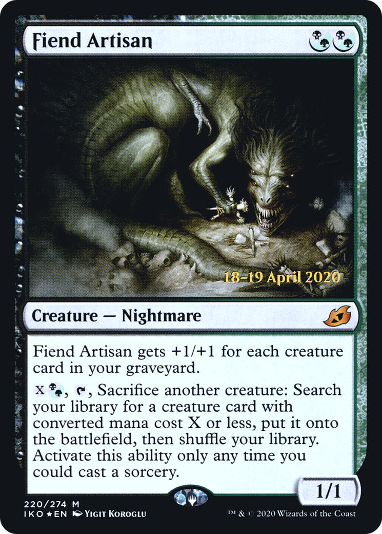 Fiend Artisan (PRE-220S) - Ikoria: Lair of Behemoths Promos Foil