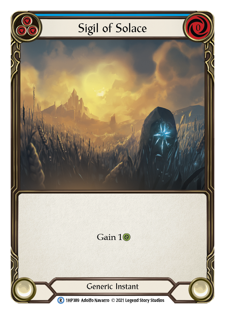 Sigil of Solace (Blue) [1HP389] (History Pack 1) | The CG Realm