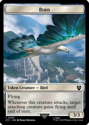 Bird (0001) // Goat Double-Sided Token (LTC-1 // 2) - Commander: The Lord of the Rings: Tales of Middle-earth