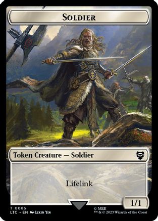 Soldier // Food (0010) Double-Sided Token (LTC-5 // 10) - Commander: The Lord of the Rings: Tales of Middle-earth