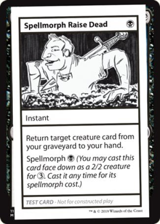 Spellmorph Raise Dead (2021 Edition) [Mystery Booster Playtest Cards] | The CG Realm