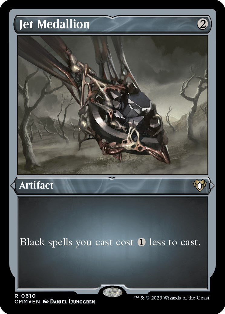 Jet Medallion (Foil Etched) [Commander Masters] | The CG Realm