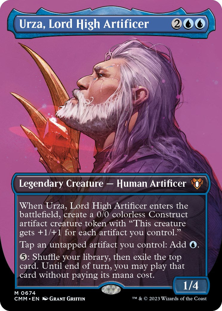 Urza, Lord High Artificer (Borderless Profile) [Commander Masters] | The CG Realm