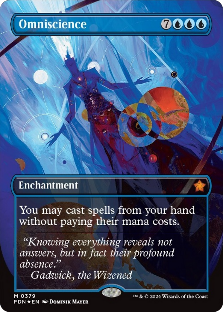 Omniscience (Borderless Mana Foil) [Foundations] | The CG Realm