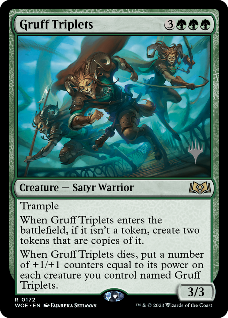 Gruff Triplets (PPWOE-172) - Wilds of Eldraine Promos