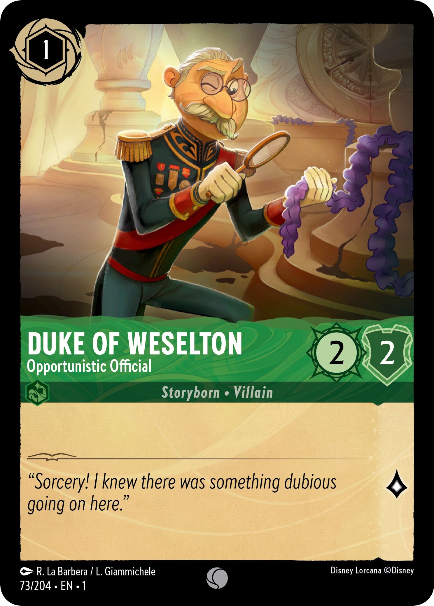 Duke of Weselton - Opportunistic Official (73/204) [The First Chapter] | The CG Realm