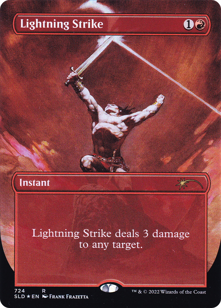 Lightning Strike (Borderless) [Secret Lair Drop Promos] | The CG Realm