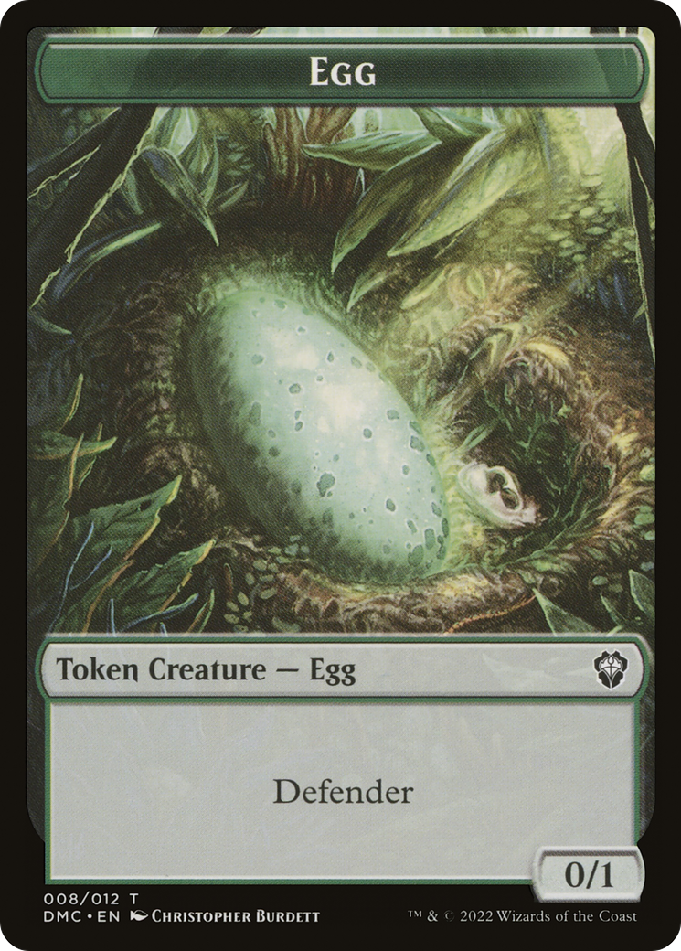Treasure // Egg Double-Sided Token [Secret Lair Drop Series] | The CG Realm