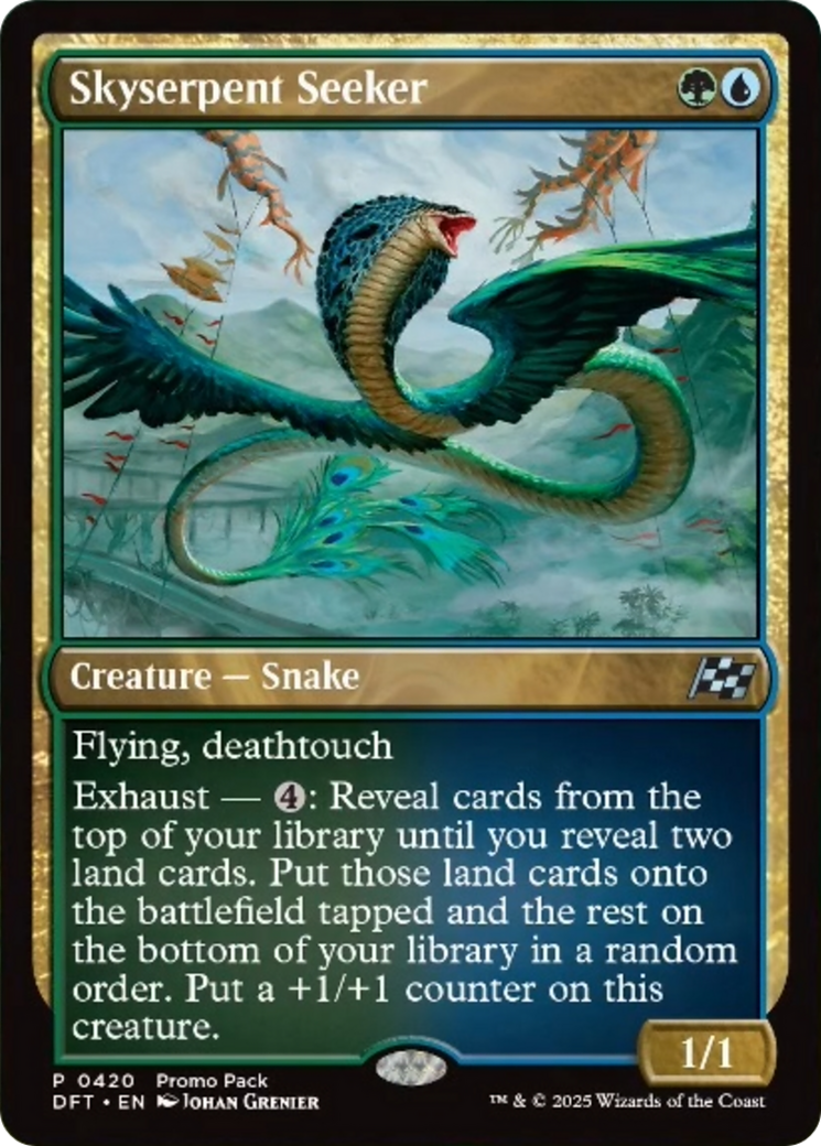 Skyserpent Seeker (Promo Pack) [Aetherdrift Promos] | The CG Realm