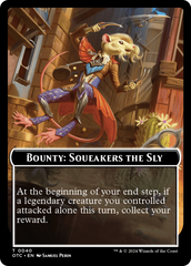 Bounty: Squeakers the Sly // Bounty Rules Double-Sided Token [Outlaws of Thunder Junction Commander Tokens] | The CG Realm