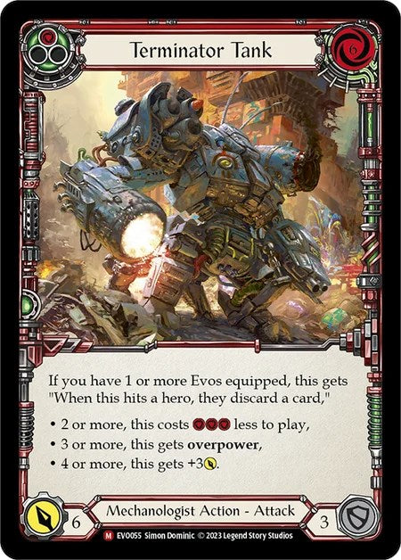 Terminator Tank [EVO055] (Bright Lights)  Rainbow Foil | The CG Realm