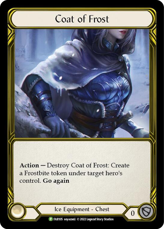 Coat of Frost (Golden) [FAB105] (Promo)  Cold Foil | The CG Realm