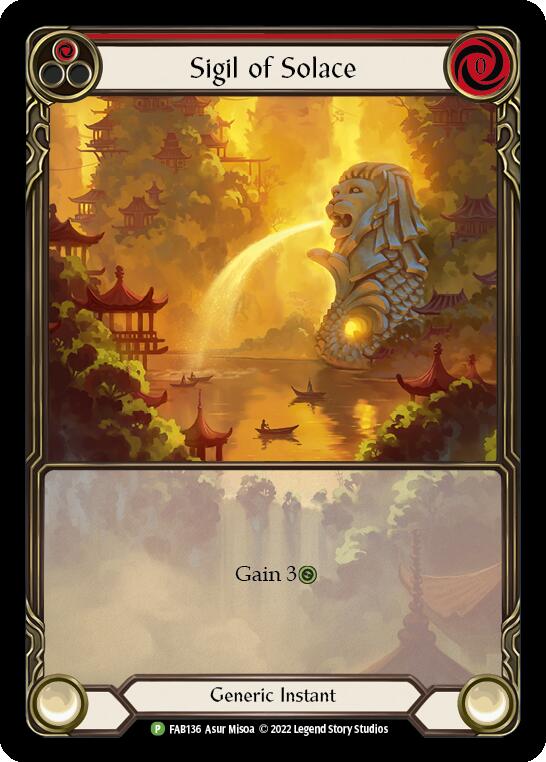 Sigil of Solace [FAB0136] (Promo)  Rainbow Foil | The CG Realm