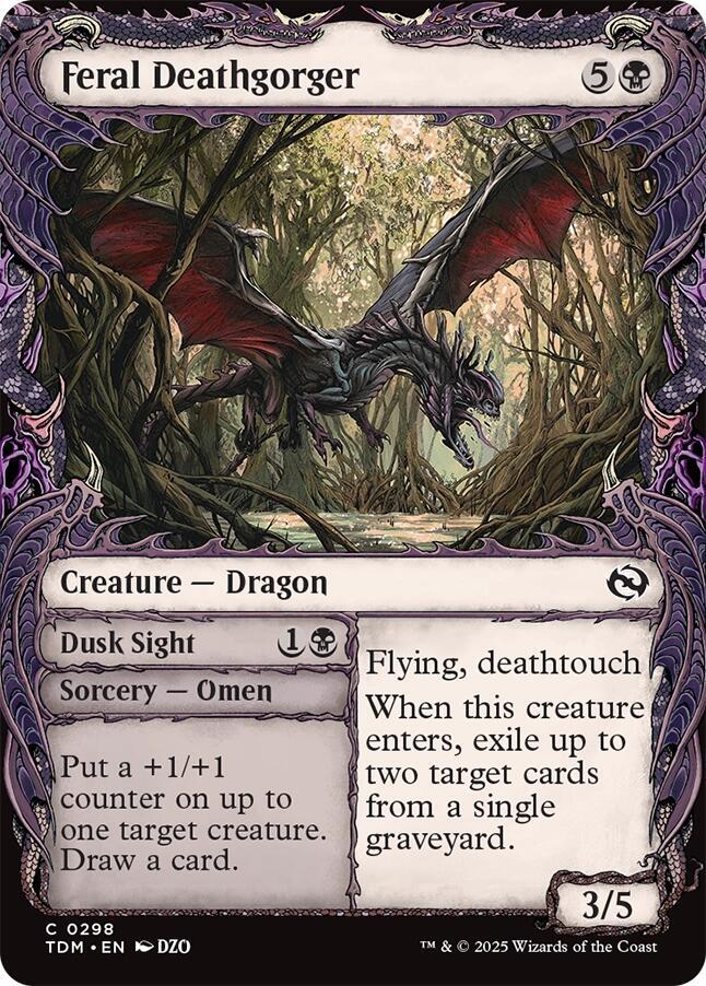 Feral Deathgorger (Showcase) [Tarkir: Dragonstorm] | The CG Realm