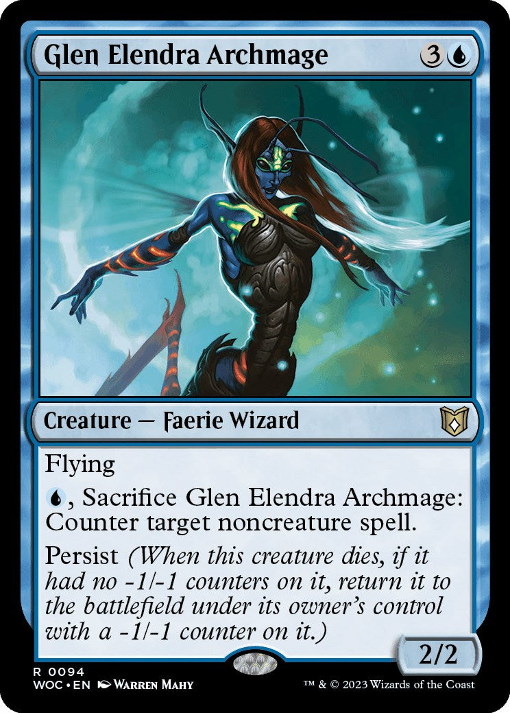Glen Elendra Archmage [Wilds of Eldraine Commander] | The CG Realm