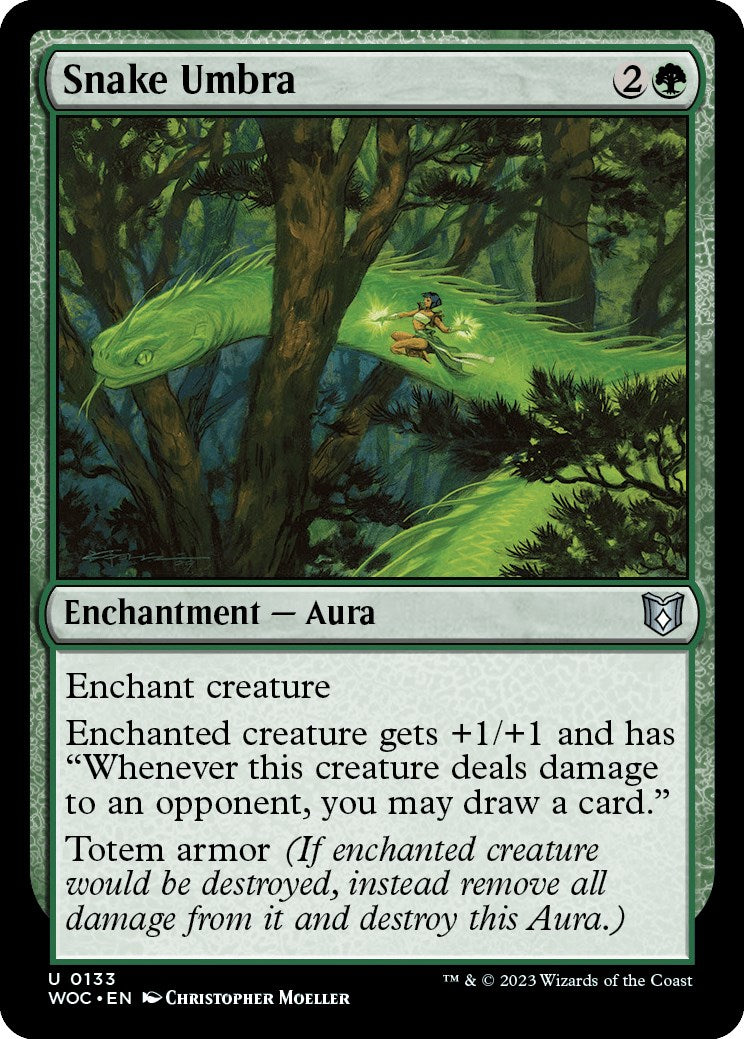 Snake Umbra [Wilds of Eldraine Commander] | The CG Realm