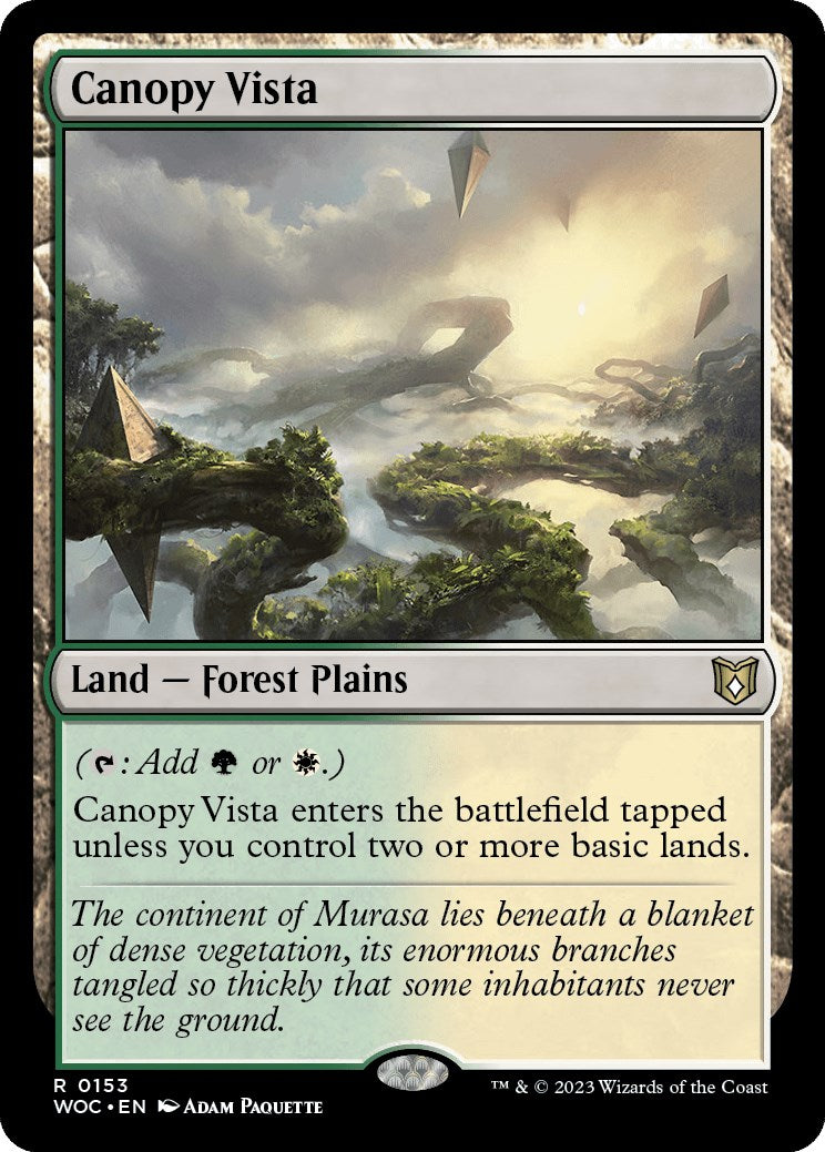 Canopy Vista [Wilds of Eldraine Commander] | The CG Realm