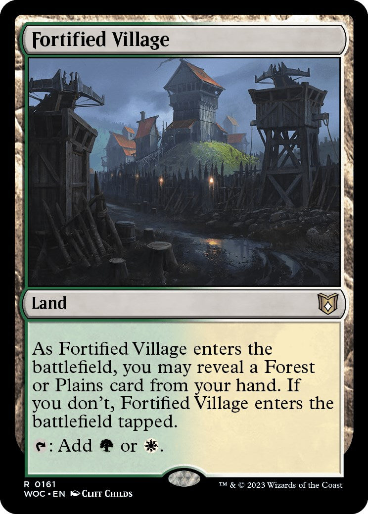 Fortified Village [Wilds of Eldraine Commander] | The CG Realm