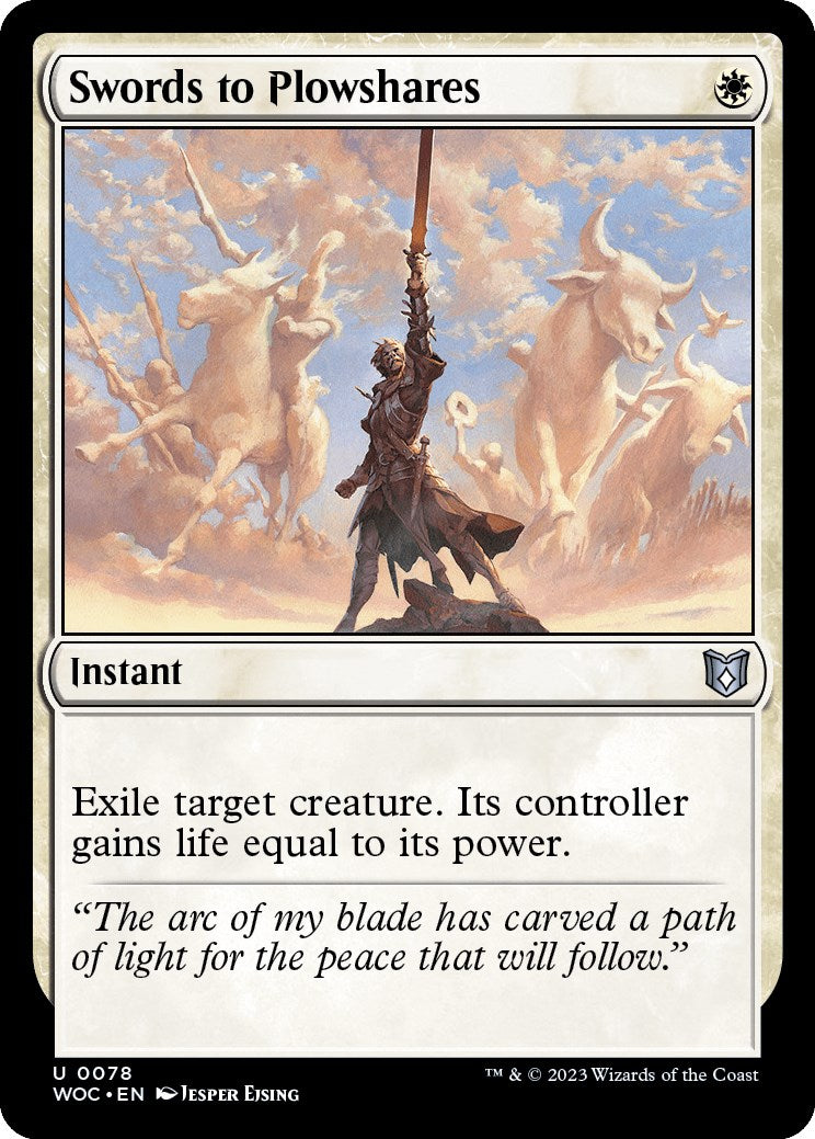Swords to Plowshares [Wilds of Eldraine Commander] | The CG Realm