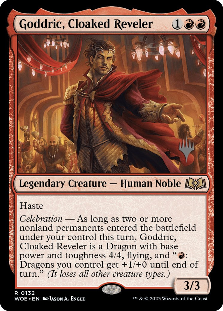 Goddric, Cloaked Reveler (Promo Pack) [Wilds of Eldraine Promos] | The CG Realm