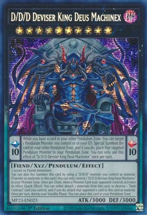 D/D/D Deviser King Deus Machinex (MP23-EN023) - 25th Anniversary Tin: Dueling Heroes Mega Pack 1st Edition