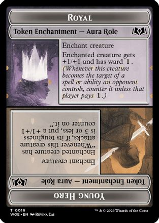 Royal Role / Young Hero Role Token (WOE-016) - Wilds of Eldraine