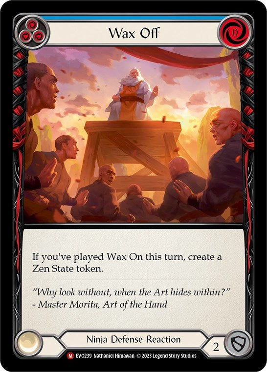 Wax Off [EVO239] (Bright Lights)  Rainbow Foil | The CG Realm