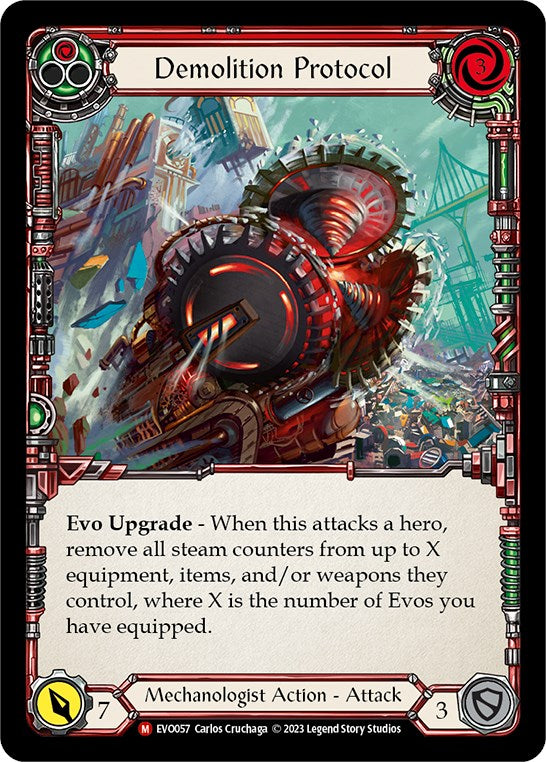 Demolition Protocol [EVO057] (Bright Lights)  Rainbow Foil | The CG Realm