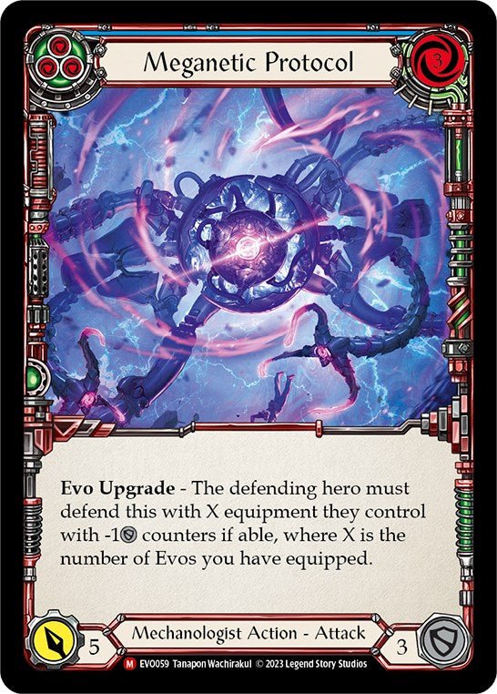 Meganetic Protocol [EVO059] (Bright Lights)  Rainbow Foil | The CG Realm