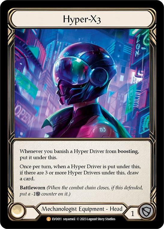 Hyper-X3 [EVO011] (Bright Lights)  Rainbow Foil | The CG Realm