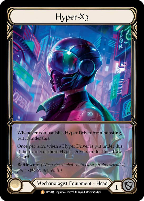 Hyper-X3 (Extended Art) [EVO011] (Bright Lights)  Cold Foil | The CG Realm
