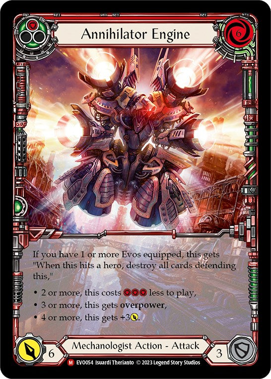 Annihilator Engine (Extended Art) [EVO054] (Bright Lights)  Rainbow Foil | The CG Realm