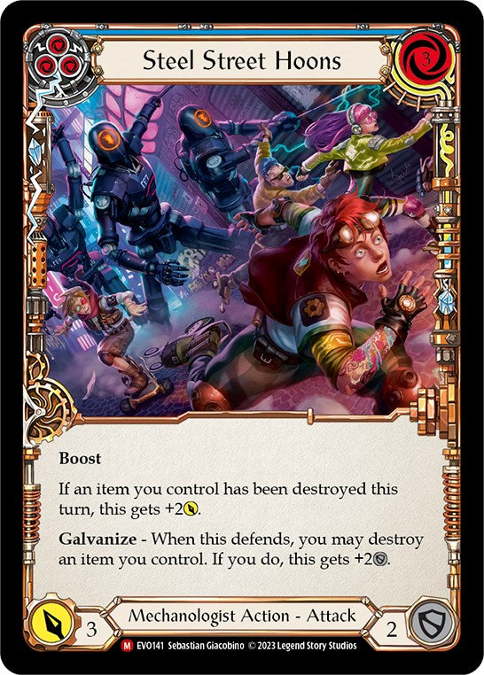 Steel Street Hoons [EVO141] (Bright Lights)  Rainbow Foil | The CG Realm