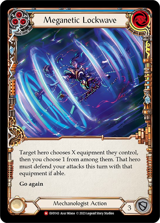 Meganetic Lockwave [EVO143] (Bright Lights)  Rainbow Foil | The CG Realm