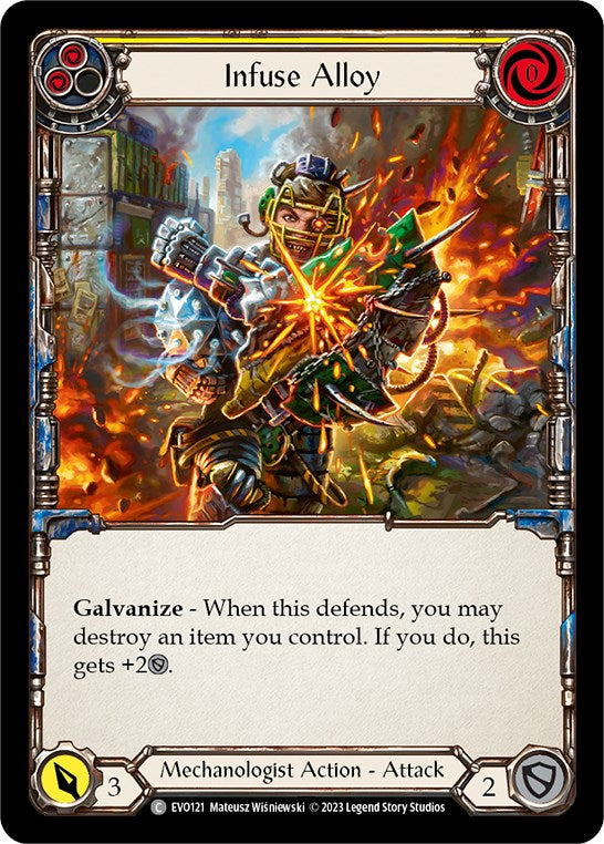 Infuse Alloy (Yellow) [EVO121] (Bright Lights)  Rainbow Foil | The CG Realm