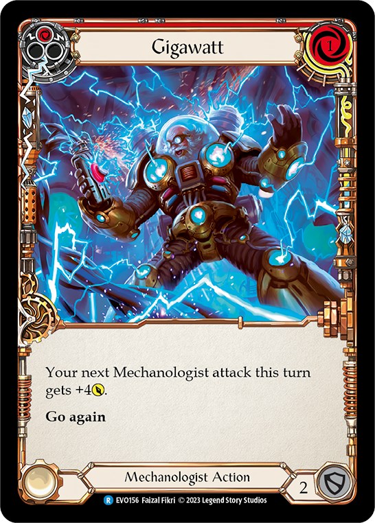 Gigawatt (Red) [EVO156] (Bright Lights)  Rainbow Foil | The CG Realm