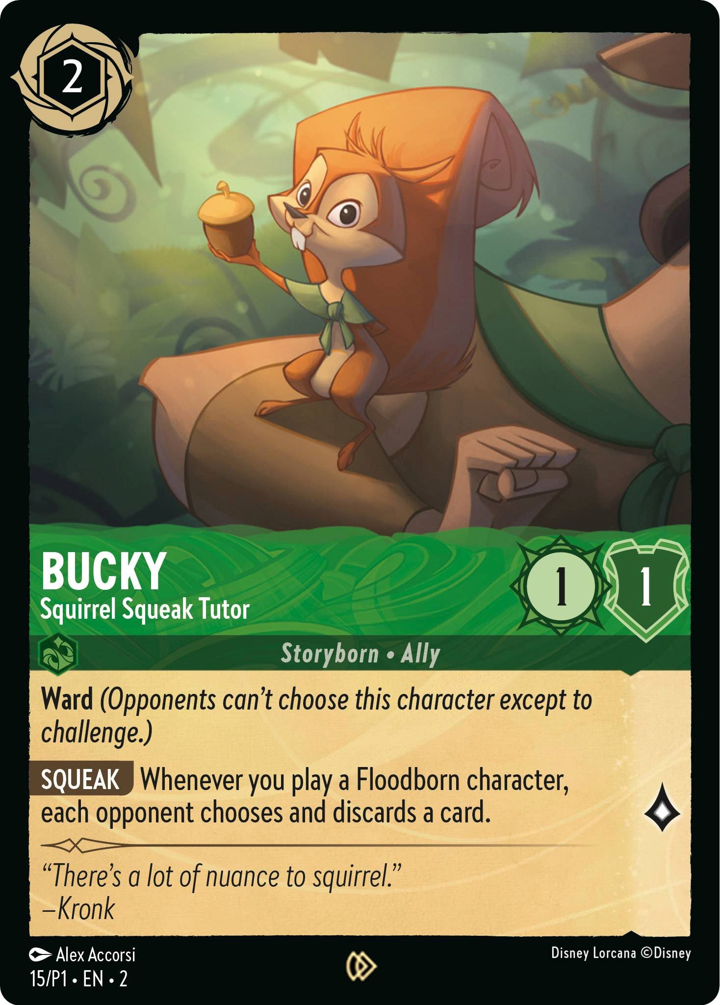 Bucky - Squirrel Squeak Tutor (15) [Promo Cards] | The CG Realm