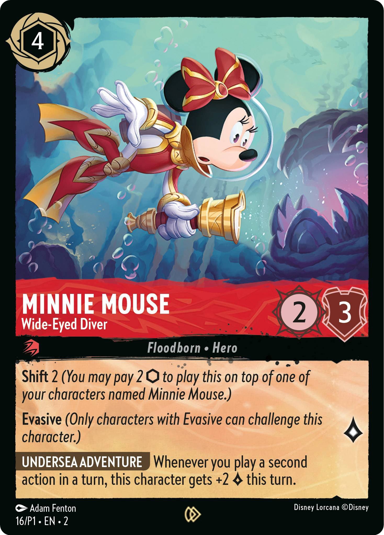 Minnie Mouse - Wide-Eyed Diver (16) [Promo Cards] | The CG Realm