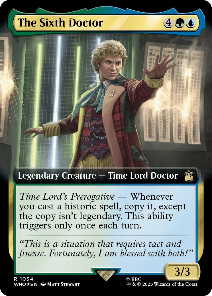 The Sixth Doctor (Extended Art) (Surge Foil) [Doctor Who] | The CG Realm