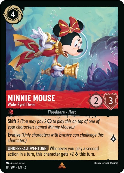 Minnie Mouse - Wide-Eyed Diver (114/204) [Rise of the Floodborn] | The CG Realm
