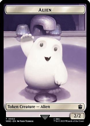 Alien // Cyberman Double-Sided Token (WHO-2 // 24) - Universes Beyond: Doctor Who Foil