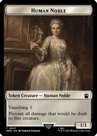 Human Noble // Alien Salamander Double-Sided Token (WHO-7 // 16) - Universes Beyond: Doctor Who Foil