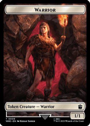 Warrior // Food (0025) Double-Sided Token (WHO-9 // 25) - Universes Beyond: Doctor Who Foil
