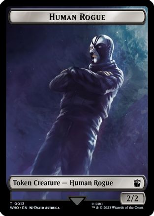 Human Rogue // Clue (0021) Double-Sided Token (WHO-13 // 21) - Universes Beyond: Doctor Who