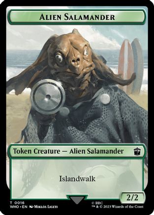 Alien Salamander // Alien Insect Double-Sided Token (WHO-16 // 19) - Universes Beyond: Doctor Who