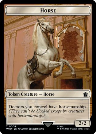 Horse // Soldier Double-Sided Token (WHO-4 // 8) - Universes Beyond: Doctor Who