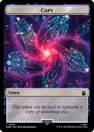 Copy // Dinosaur Double-Sided Token (WHO-1 // 20) - Universes Beyond: Doctor Who